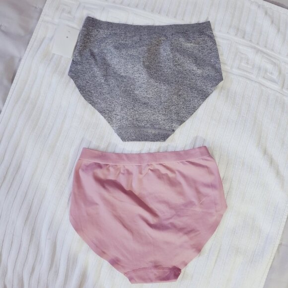 NWT TAHARI 2X Heather Gray + Rose High Waisted Panty - Picture 2 of 7